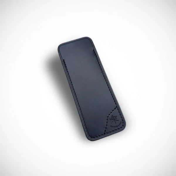 black leather sheath for les fines lames cigar cutter
