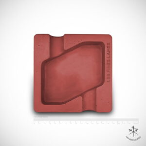 dyad concrete ashtray red cm