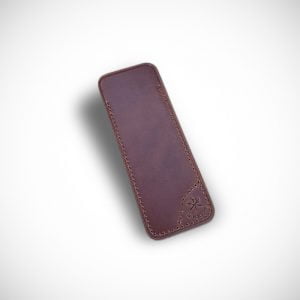 tan leather sheath for les fines lames cigar cutter