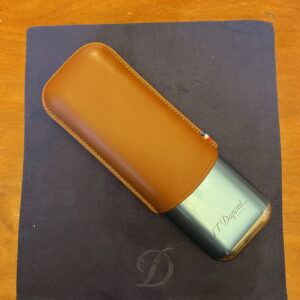 Dupon sigarenkoker chrome leder 2